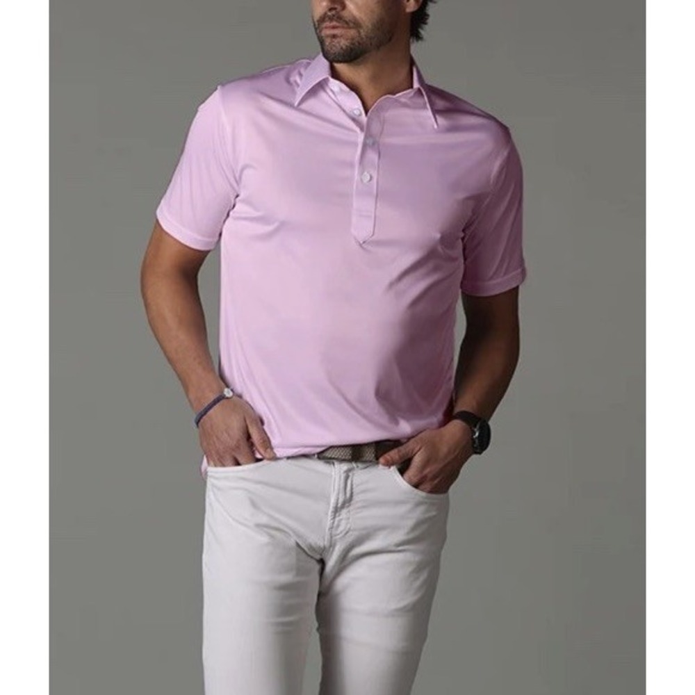 Collars And Co The Original Dress Collar Polo Men's M Pink